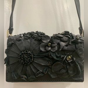 Valentino Leather Floral Crossbody